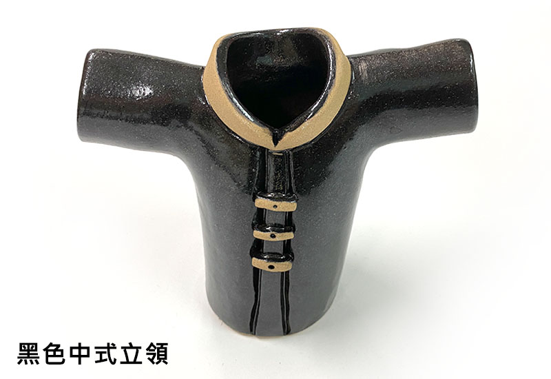 客家服飾筆筒-黑色中式立領